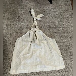 Target Cream Halter Tank Top